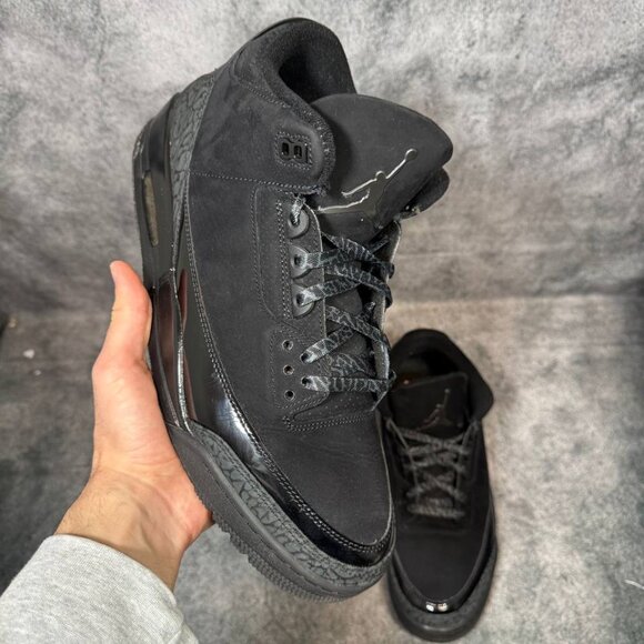 Size 13 | Jordan 3 Black Cat No Box | Pre-Owned main image 4